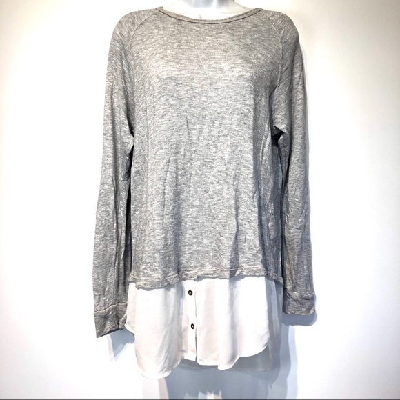 dolan Tops - Dolan left coast gray long sleeve pullover XS